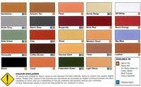 Click this image for a larger Stencil Colour Chart